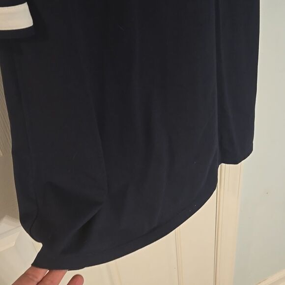Duffield lane Blue Sheath Dress with Bell Sleeves - Picture 5 of 7